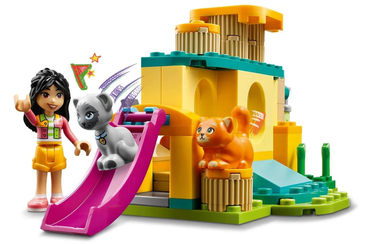 Конструктор LEGO Friends Приключения на игровой площадке для кошек, 87 эл. foto