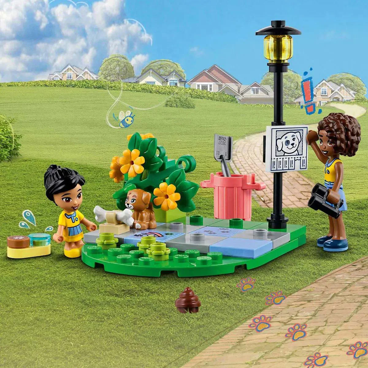 Set de constructie LEGO Friends Bicicleta pentru salvarea cainilor, 125 el. foto