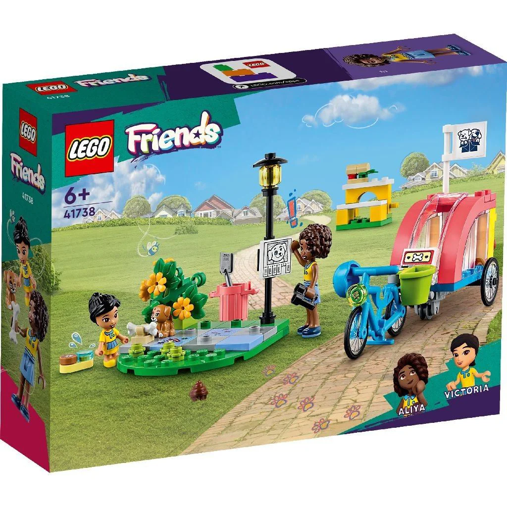 Set de constructie LEGO Friends Bicicleta pentru salvarea cainilor, 125 el. foto