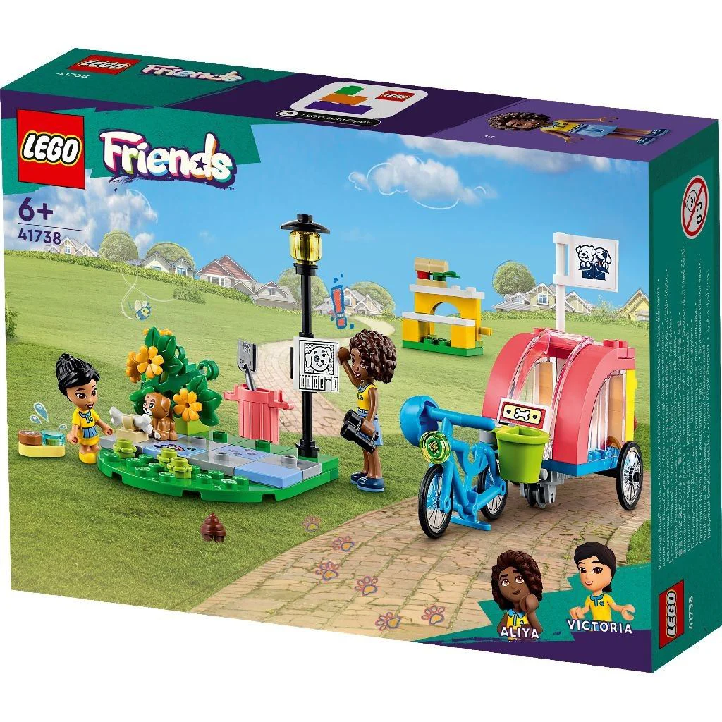 Set de constructie LEGO Friends Bicicleta pentru salvarea cainilor, 125 el. foto