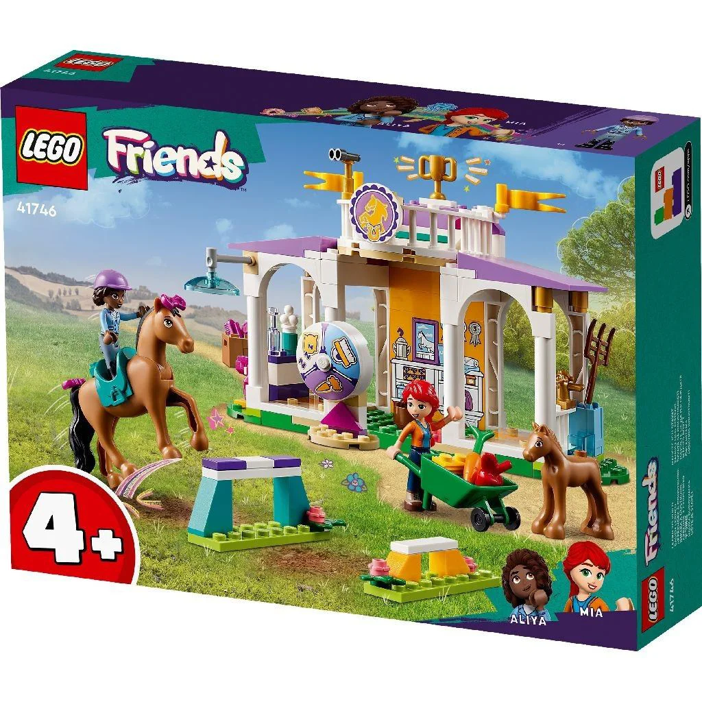 Set de constructie LEGO Friends Dresaj pentru cai, 134 el. foto