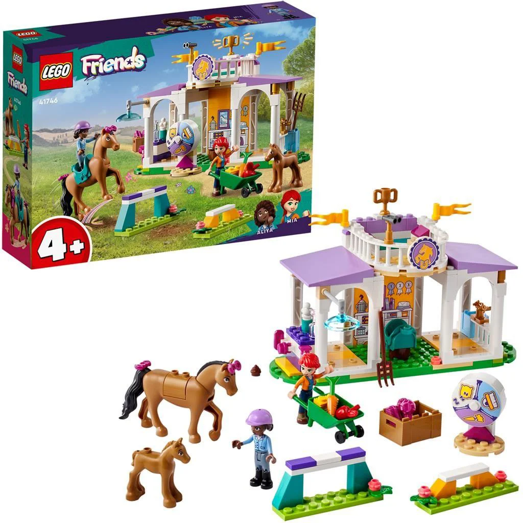 Set de constructie LEGO Friends Dresaj pentru cai, 134 el. foto
