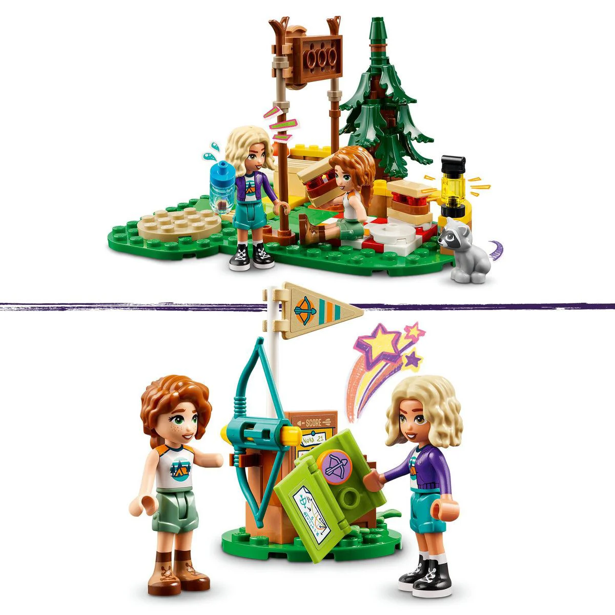 Set de constructie LEGO Friends Poligonul de tir cu arcul din tabara de aventuri, 157 el. foto