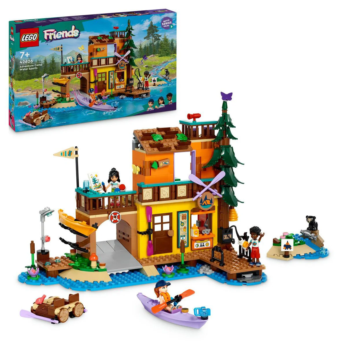 Set de constructie LEGO Friends Sporturi nautice in tabara de aventuri, 628 el. foto