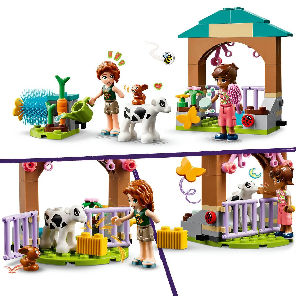 Set de constructie LEGO Friends Staul pentru vitelul lui Autumn, 79 el. foto