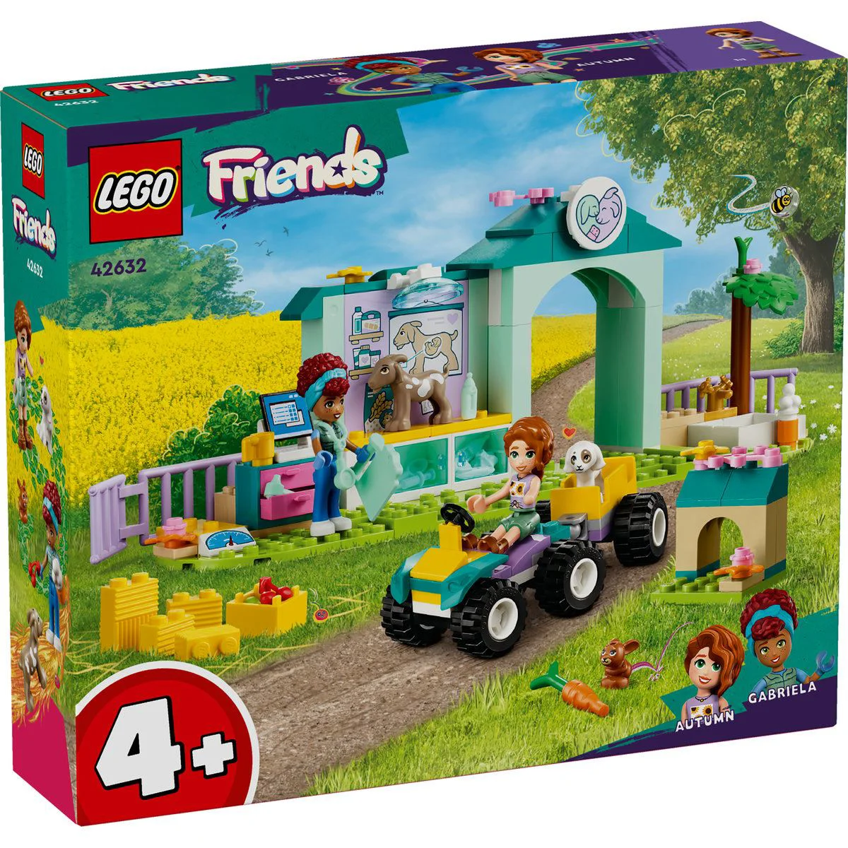 Set de constructie LEGO Friends Clinica veterinara pentru animale de ferma, 161 el. foto