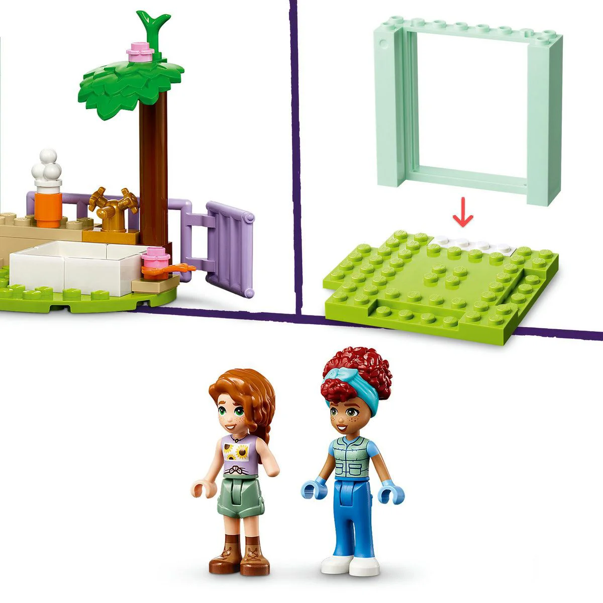 Set de constructie LEGO Friends Clinica veterinara pentru animale de ferma, 161 el. foto