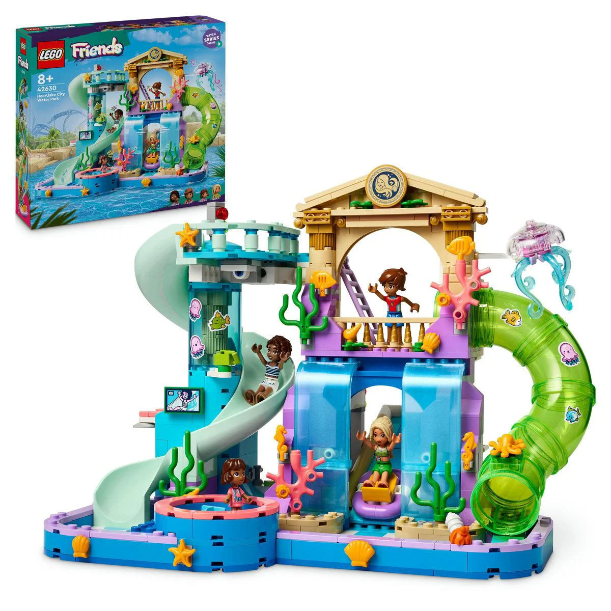 Set de constructie LEGO Friends Parc acvatic din orasul Heartlake, 814 el. foto