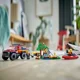 LEGO City 4x4 Fire Truck with Rescue Boat foto