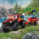 LEGO City 4x4 Fire Truck with Rescue Boat foto