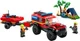 LEGO City 4x4 Fire Truck with Rescue Boat foto