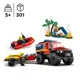 LEGO City 4x4 Fire Truck with Rescue Boat foto