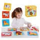 Деревянный пазл 6 в 1 Tooky Toy Животные