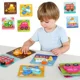 Деревянный пазл 6 в 1 Tooky Toy Транспорт, 33 эл.