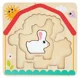 Деревянный пазл Tooky Toy Животные фермы