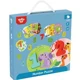 Puzzle Tooky Toy Invatam sa numaram, 20 el. foto