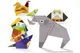 Set origami Tooky Toy Lumea animalelor, 30 modele foto