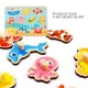 Деревянный пазл Tooky Toy Морские животные, 11 эл.