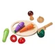 Set de joaca din lemn Classic World Legume, 16 el.