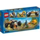 Set de constructie Lego City Aventuri off road cu vehicul 4x4, 252 el.