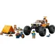 Set de constructie Lego City Aventuri off road cu vehicul 4x4, 252 el.