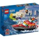Конструктор LEGO City Barca de salvare a pompierilor, 144 эл. foto