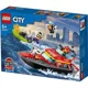 Конструктор LEGO City Barca de salvare a pompierilor, 144 эл. foto