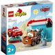 Constructor LEGO Duplo Distractie la spalatorie cu Fulger Mcqueen si Mater, 29 el.