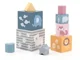 Piramida Viga Toys Cuburi din lemn