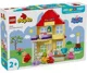 Set de constructie LEGO Duplo Purcelusa Peppa si casa aniversara, 59 el.