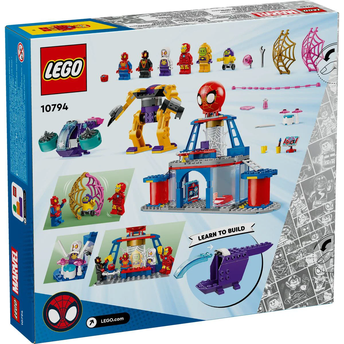 Set de constructie LEGO Marvel Cartierul general al echipei lui Spidey, 193 el. foto