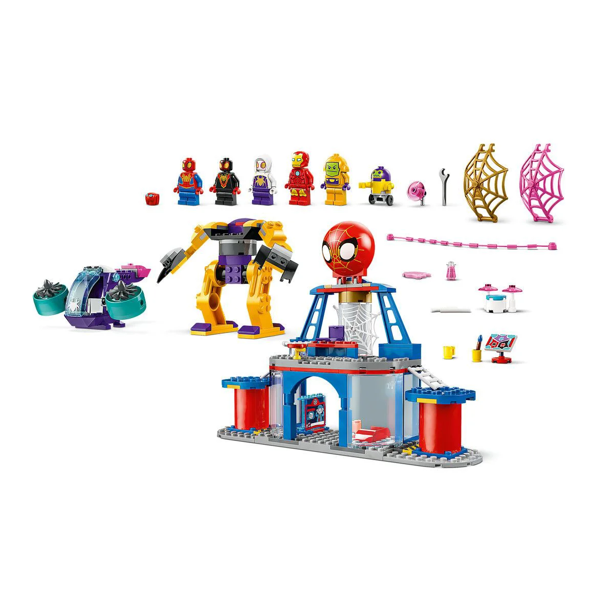 Set de constructie LEGO Marvel Cartierul general al echipei lui Spidey, 193 el. foto