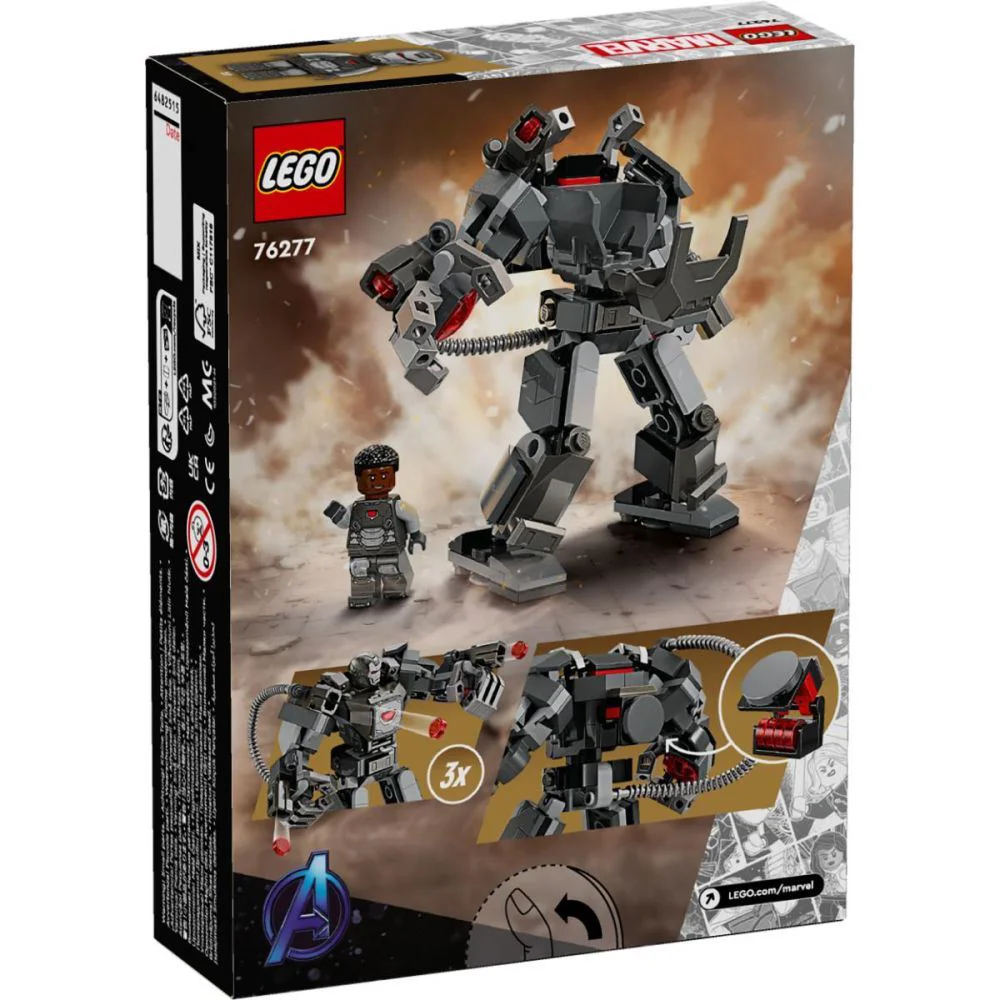 Set de constructie LEGO Marvel Armura de robot a lui War Machine, 154 el. foto