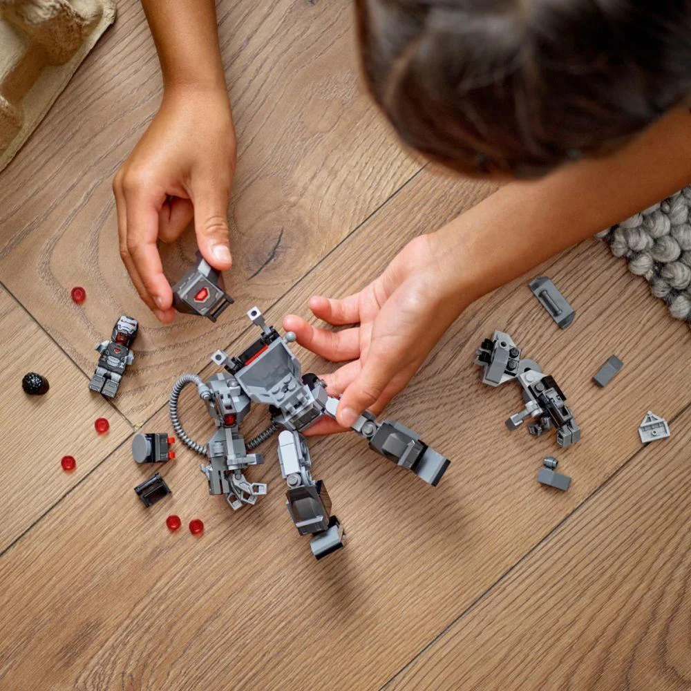 Set de constructie LEGO Marvel Armura de robot a lui War Machine, 154 el. foto