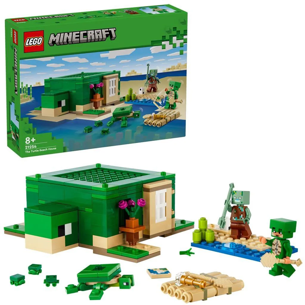Конструктор LEGO Minecraft Дом на пляже черепах, 234 эл. foto