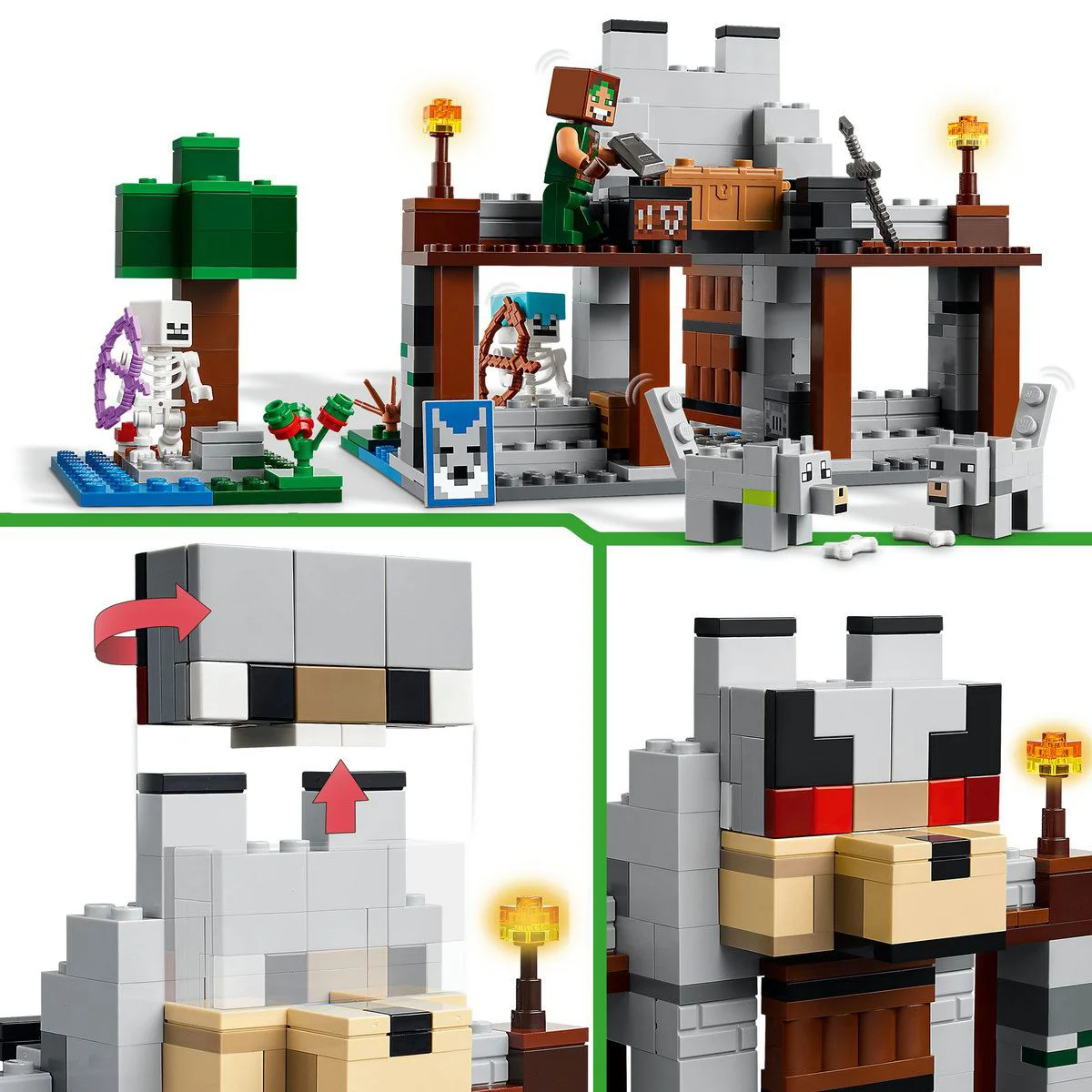 Конструктор LEGO Minecraft Крепость волков, 312 эл. foto