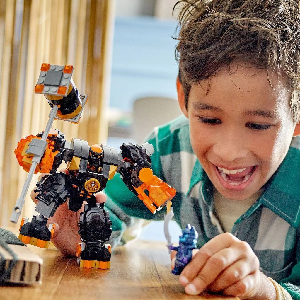Set de constructie LEGO Ninjago Robotul stihie de pamant al lui Cole, 235 el. foto