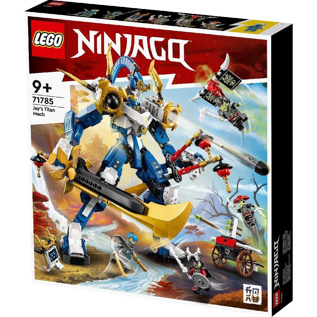 Set de constructie LEGO Ninjago Robotul Titan al lui Jay, 794 el. foto