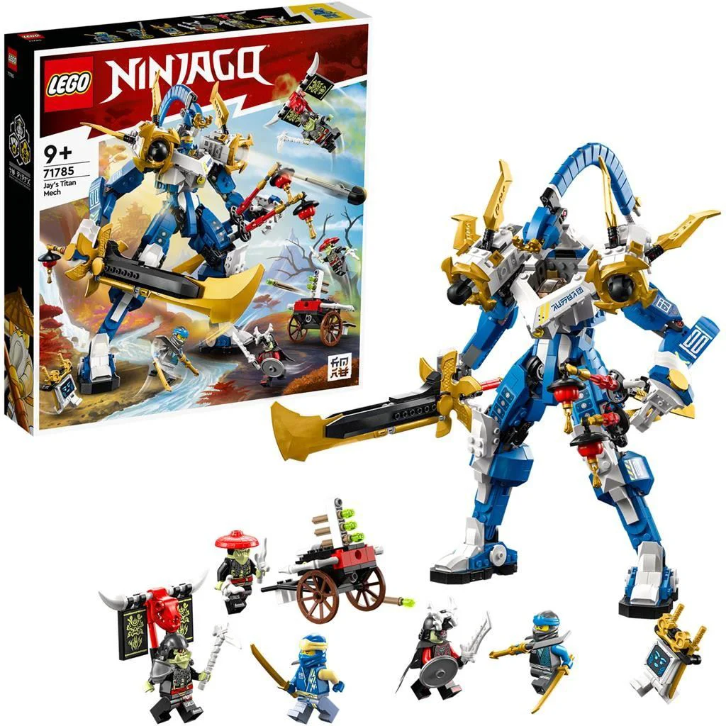 Set de constructie LEGO Ninjago Robotul Titan al lui Jay, 794 el. foto