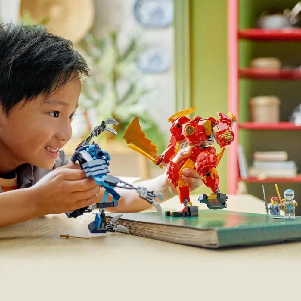 Set de constructie LEGO Ninjago Robotul stihie de foc al lui Kai, 322 el. foto
