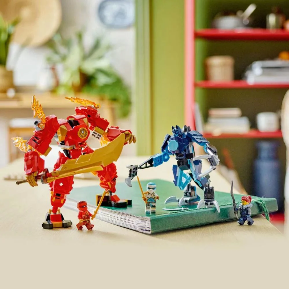 Set de constructie LEGO Ninjago Robotul stihie de foc al lui Kai, 322 el. foto