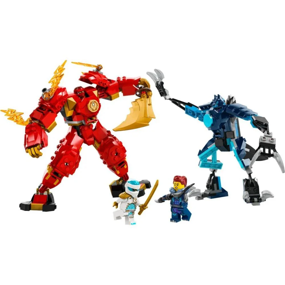 Set de constructie LEGO Ninjago Robotul stihie de foc al lui Kai, 322 el. foto