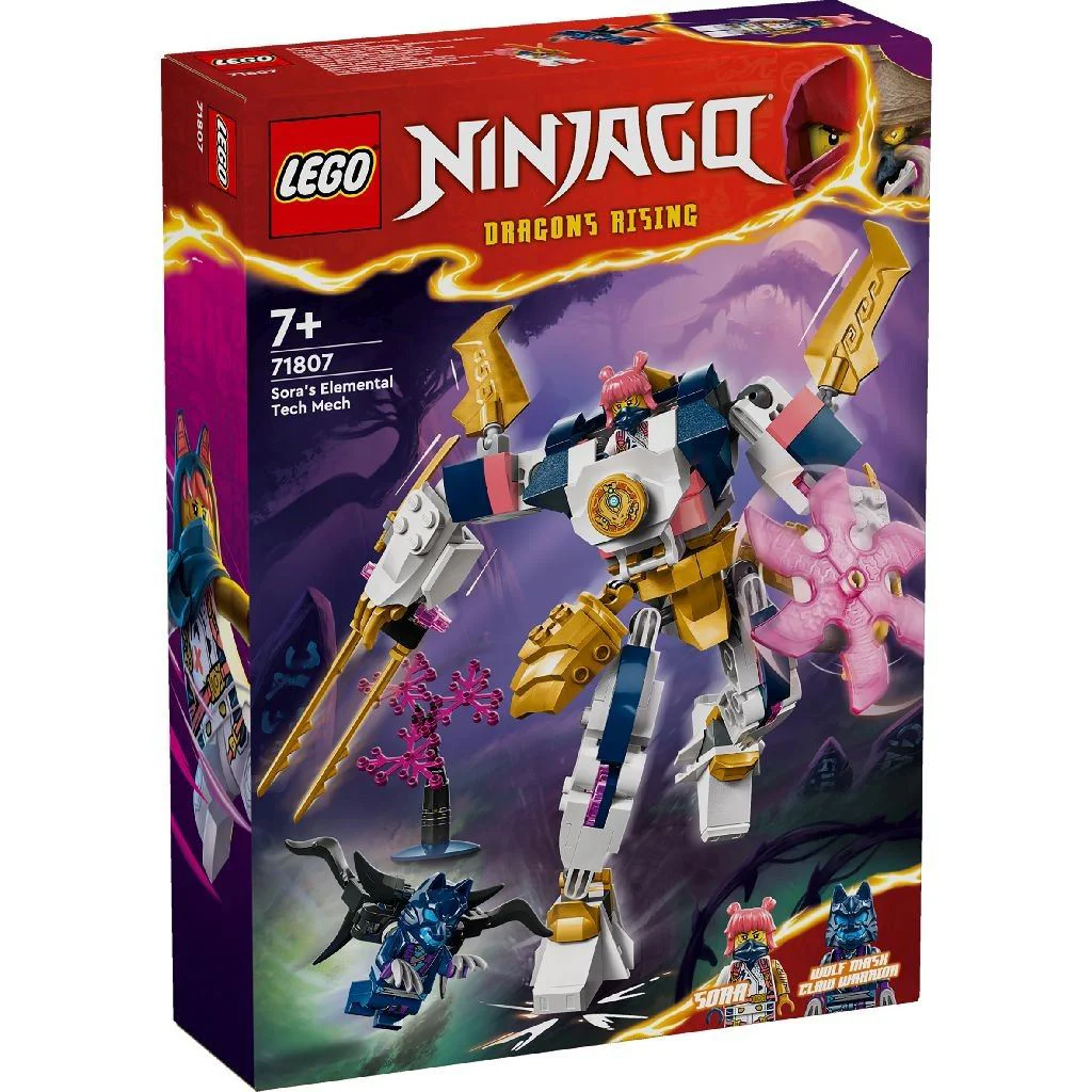 Set de constructie LEGO Ninjago Robotul stihie tehnologic al Sorei, 209 el. foto