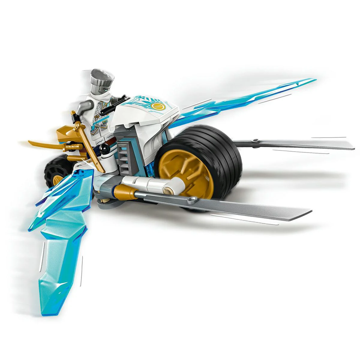 Set de constructie LEGO Ninjago Motocicleta de gheata a lui Zane, 84 el. foto