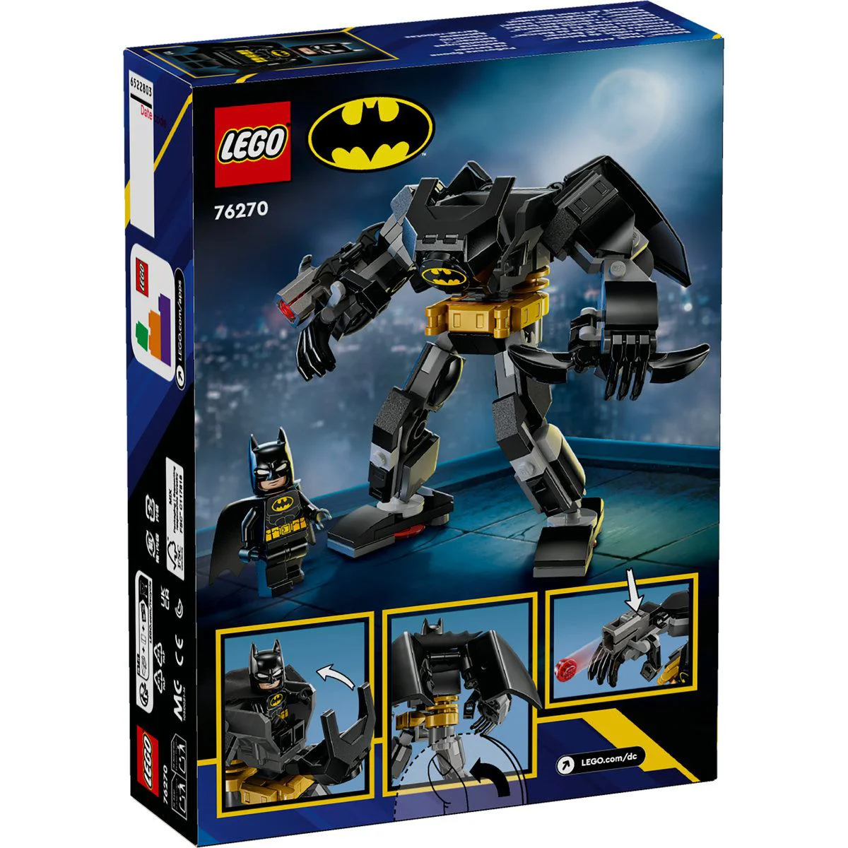 Set de constructie LEGO Super Heroes Armura de robot Batman, 140 el. foto