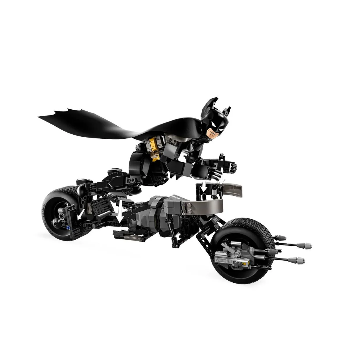 Set de constructie LEGO Super Heroes Figurina Batman si motocicleta Bat-Pod, 713 el. foto