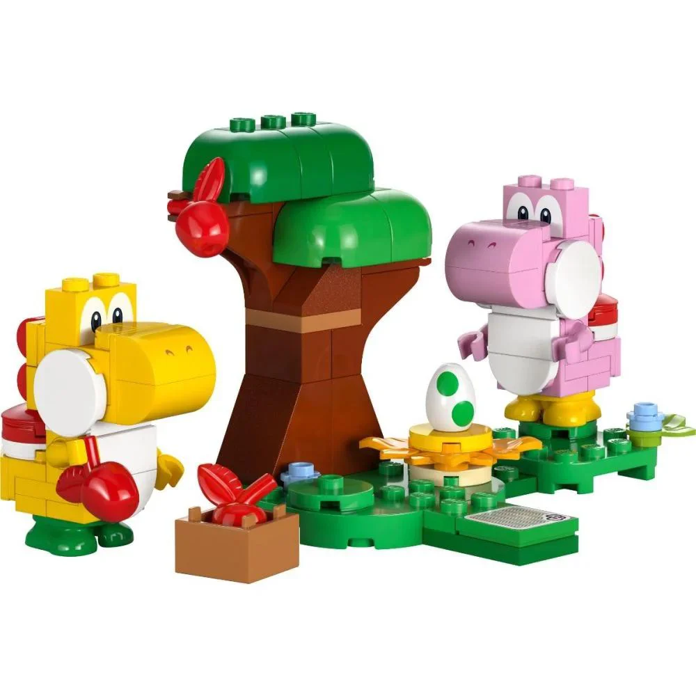 Set de constructie LEGO Super Mario Padurea minunata cu oul lui Yoshi, 107 el.