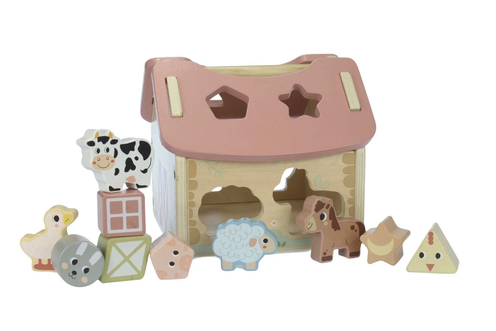 Jucarie din lemn Tooky Toy Sorter House foto