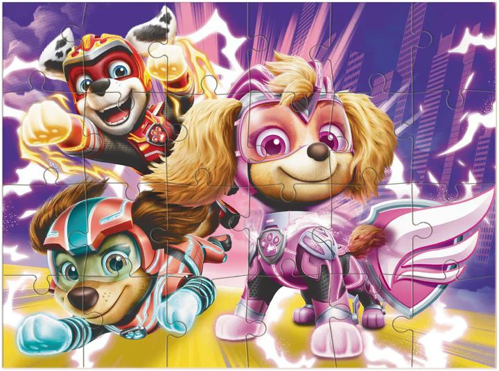 Puzzle 2 in 1 Dodo Patrula Catelusilor Pastram Lumea in Siguranta, 60 piese