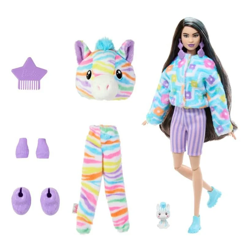 Papusa Barbie Cutie Reveal Zebra foto